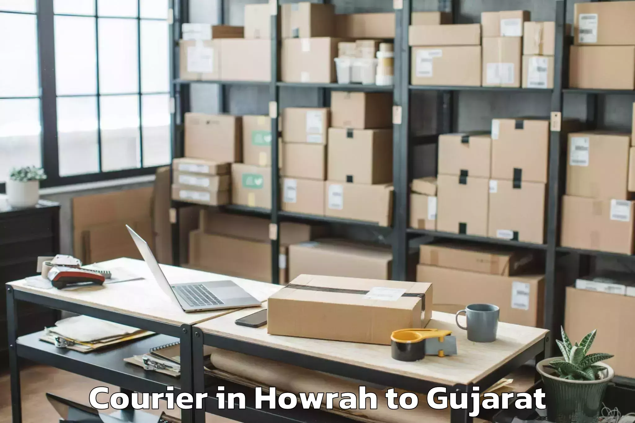 Quality Howrah to Navsari Agricultural Universit Courier